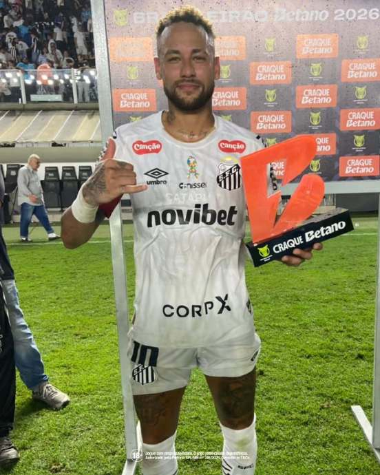 内马尔关键表现助桑托斯取胜 全场最佳闪耀赛场